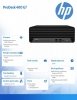 HP Inc. Komputer poleasingowy ProDesk 400 G7 SFF Core i5 10400F (10-gen.)2,9 GHz (6rdzeni) / 16 GB / 480 SSD / Win 11 Prof. 2 LA